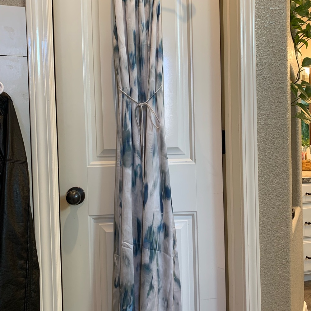 H&M Blue and White Maxi Dress